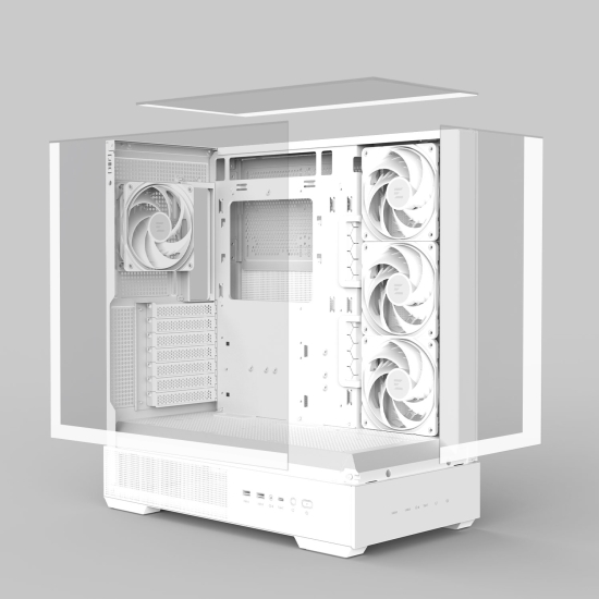 Komputer do gier Prism AMD Ryzen 5 9600X 32GB DDR5 RX 9060 XT 16GB 1TB 650W  W11Pro biała